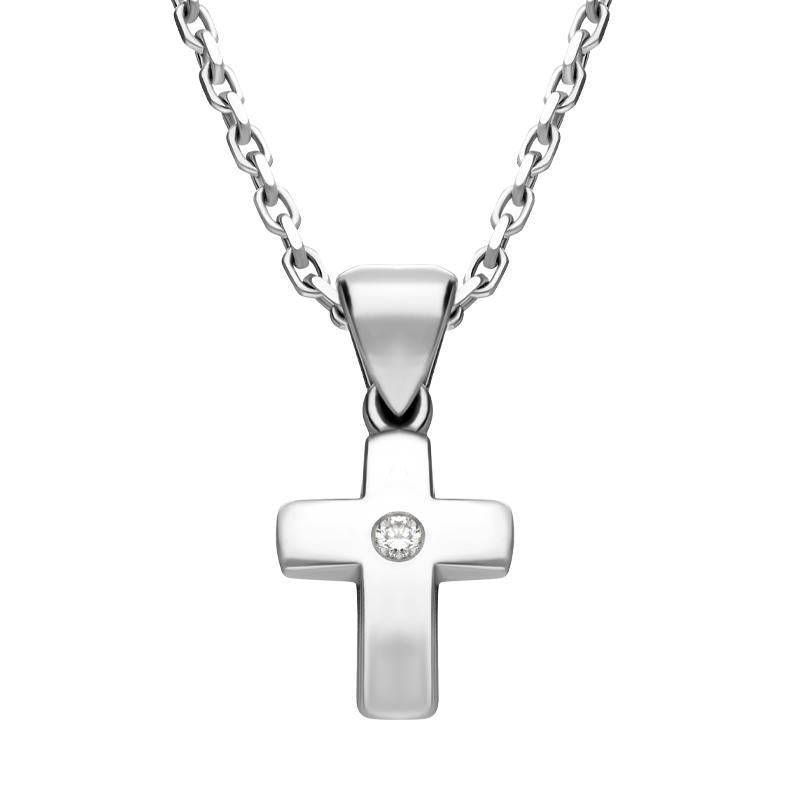 Concave cross pendant discount