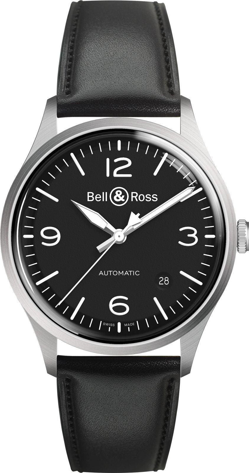 Bell Ross Watch Vintage BR V1 92 Black Steel BRV192 BL ST SCA C W Sellors Luxury Watches