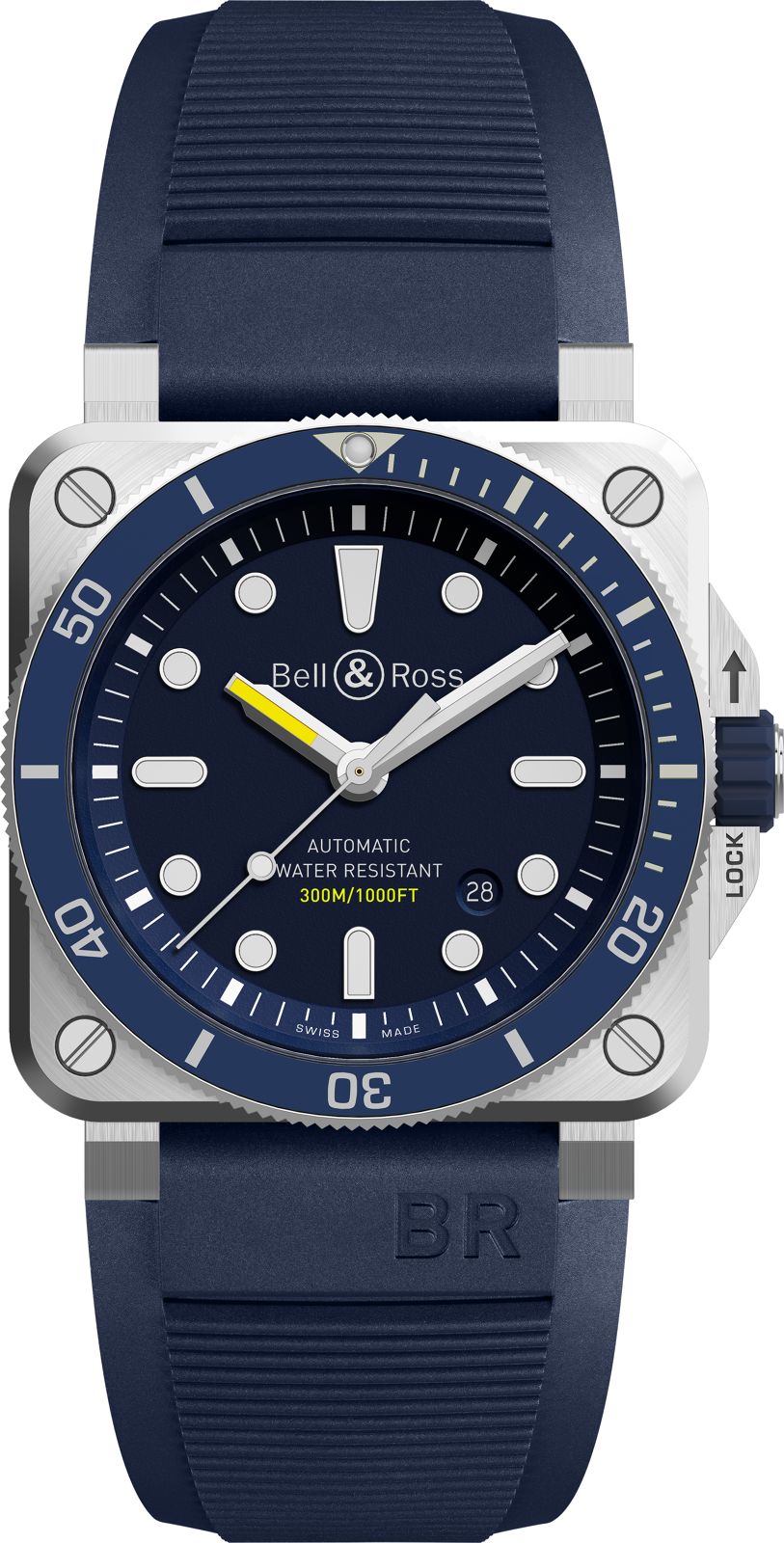 Bell Ross BR 03 92 Diver Blue BR0392 D BU ST SRB C W Sellors Fine Jewellery