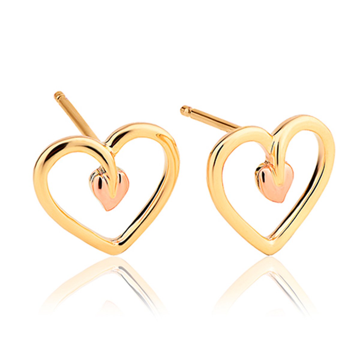 Clogau gold heart earrings online