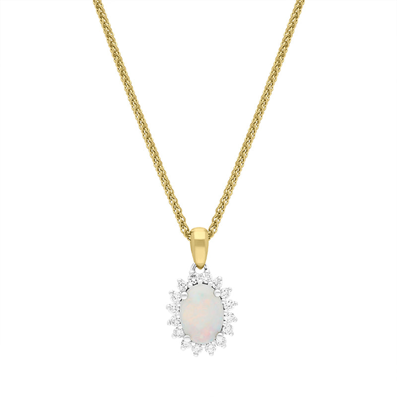 Opal cluster necklace store