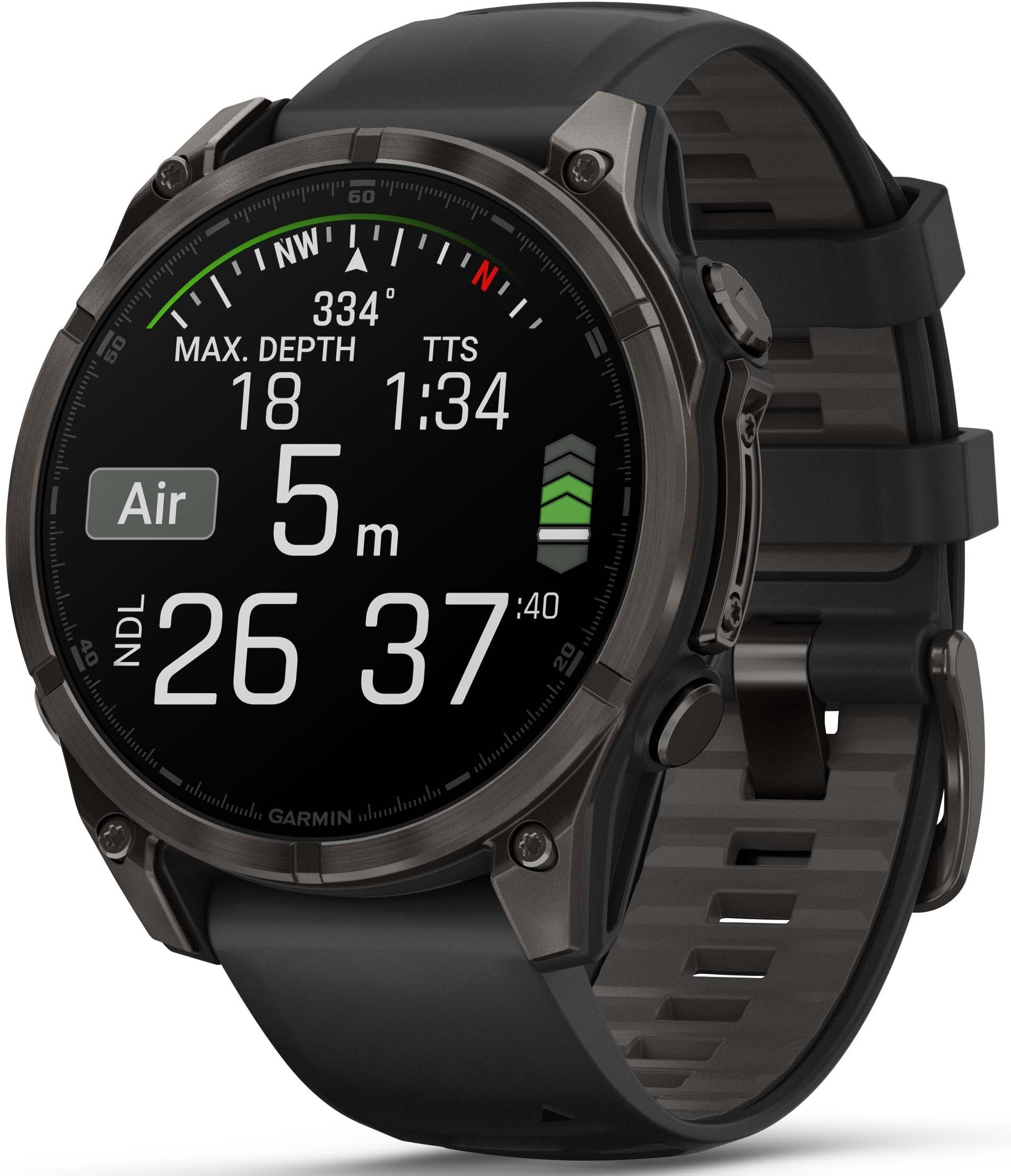 Garmin Fenix 8 47mm Sapphire AMOLED Carbon Grey DLC titanium Black Pebble Grey Silicone 010 02904 21 C W Sellors Fine Jewellery