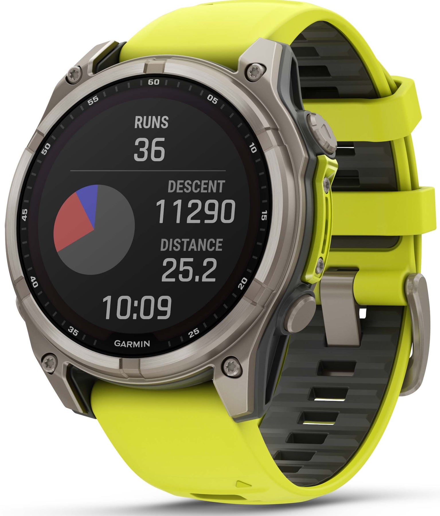 Garmin Fenix 47mm Sapphire Solar Titanium Amp Yellow Graphite