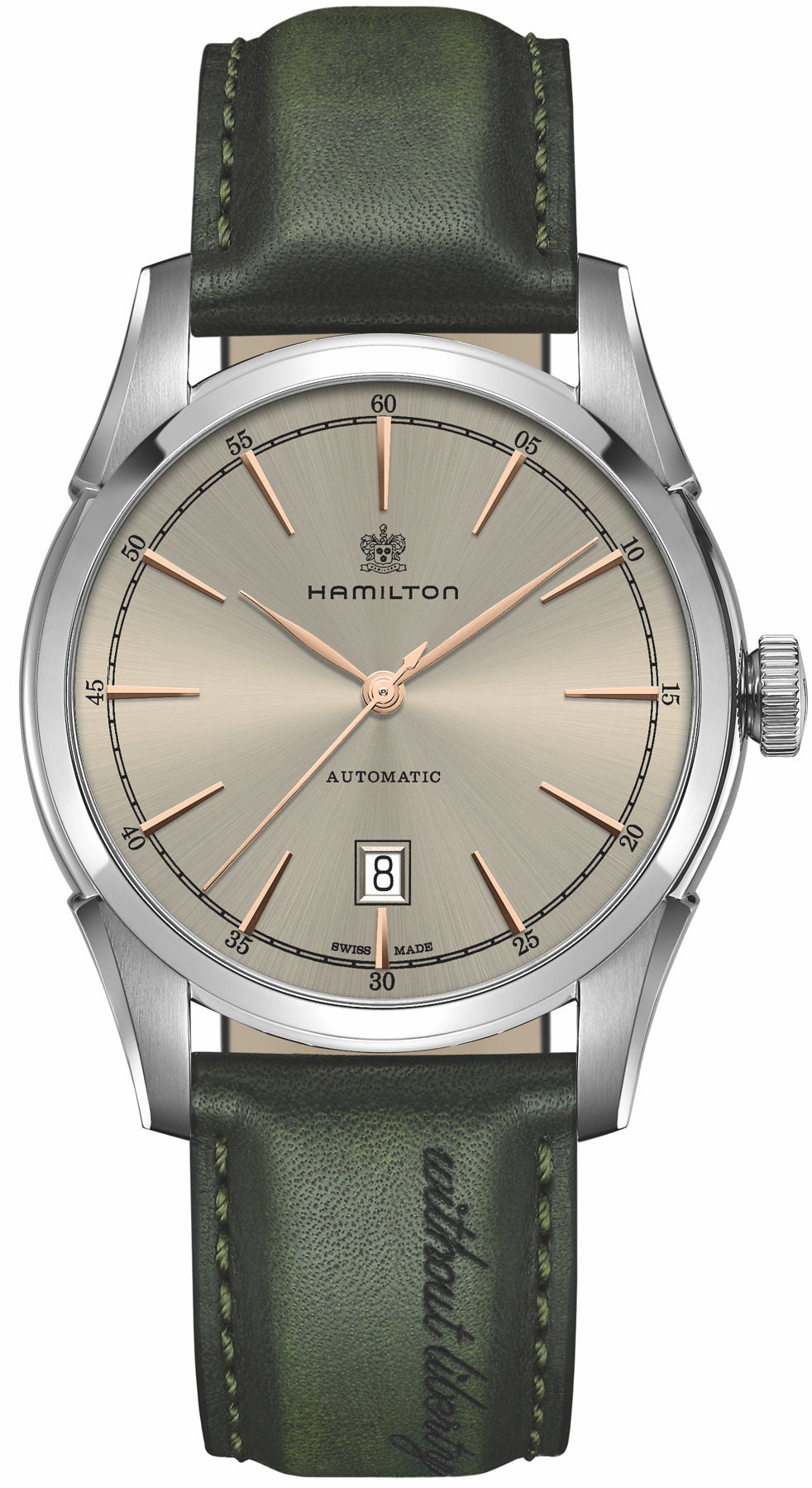 Hamilton Watch American Classic Spirit Of Liberty Auto Green D H42415801 C W Sellors Luxury Watches