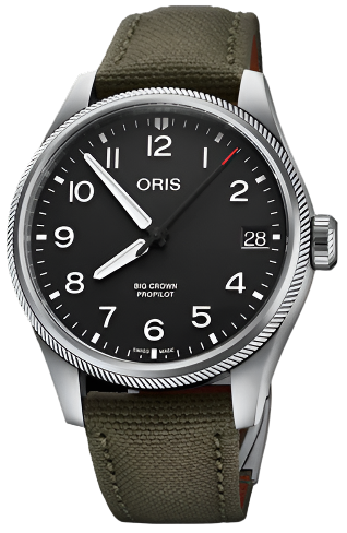 Oris Big Crown ProPilot Big Date Textile 01 751 7761 4164 07 3 20 03LC C W Sellors Fine Jewellery