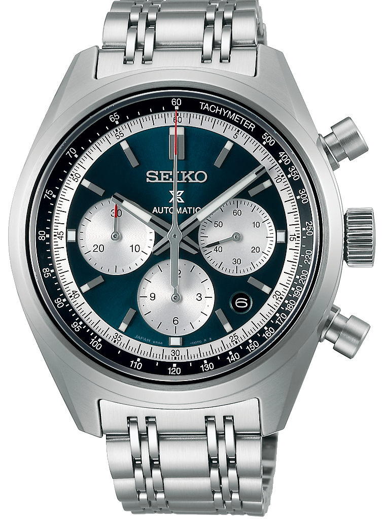 Seiko Prospex Speedtimer Sunrise Blue 1973 Mechanical Chronograph SRQ051J1 C W Sellors Fine Jewellery