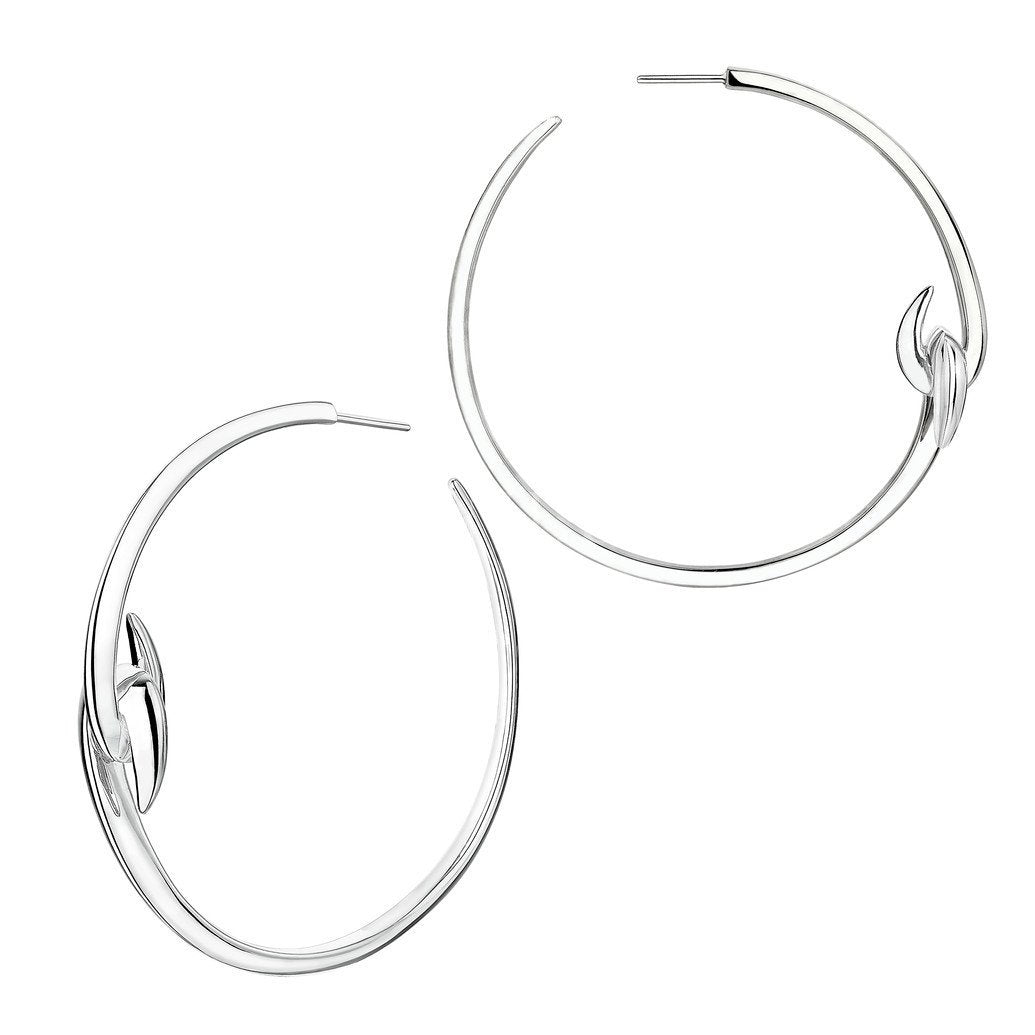 Shaun Leane Hook Sterling Silver Large Hoop Earrings HT022.SSNAEOS