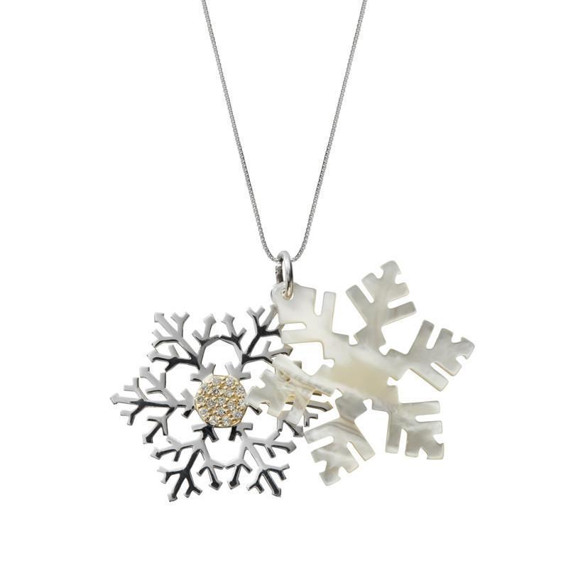 Large snowflake necklace 2025