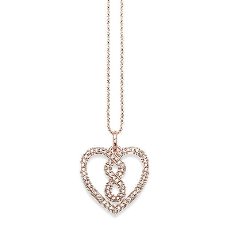 Thomas sabo infinity necklace rose gold store