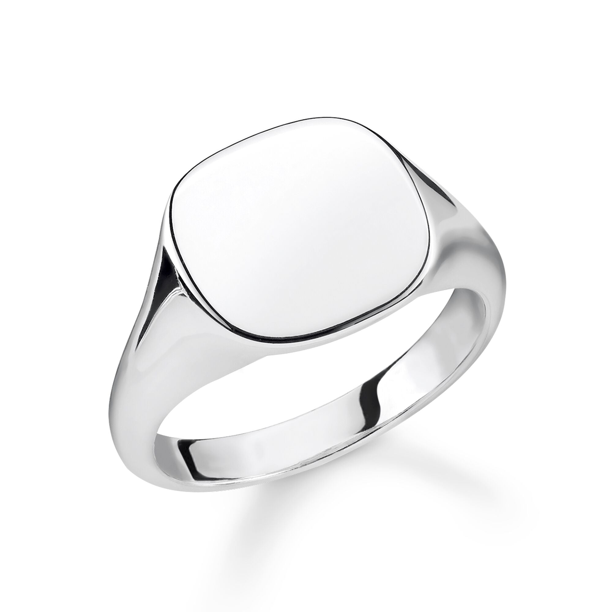Thomas Sabo Rebel At Heart Sterling Silver Classic Signet Ring TR2248 001 21 C W Sellors Fine Jewellery