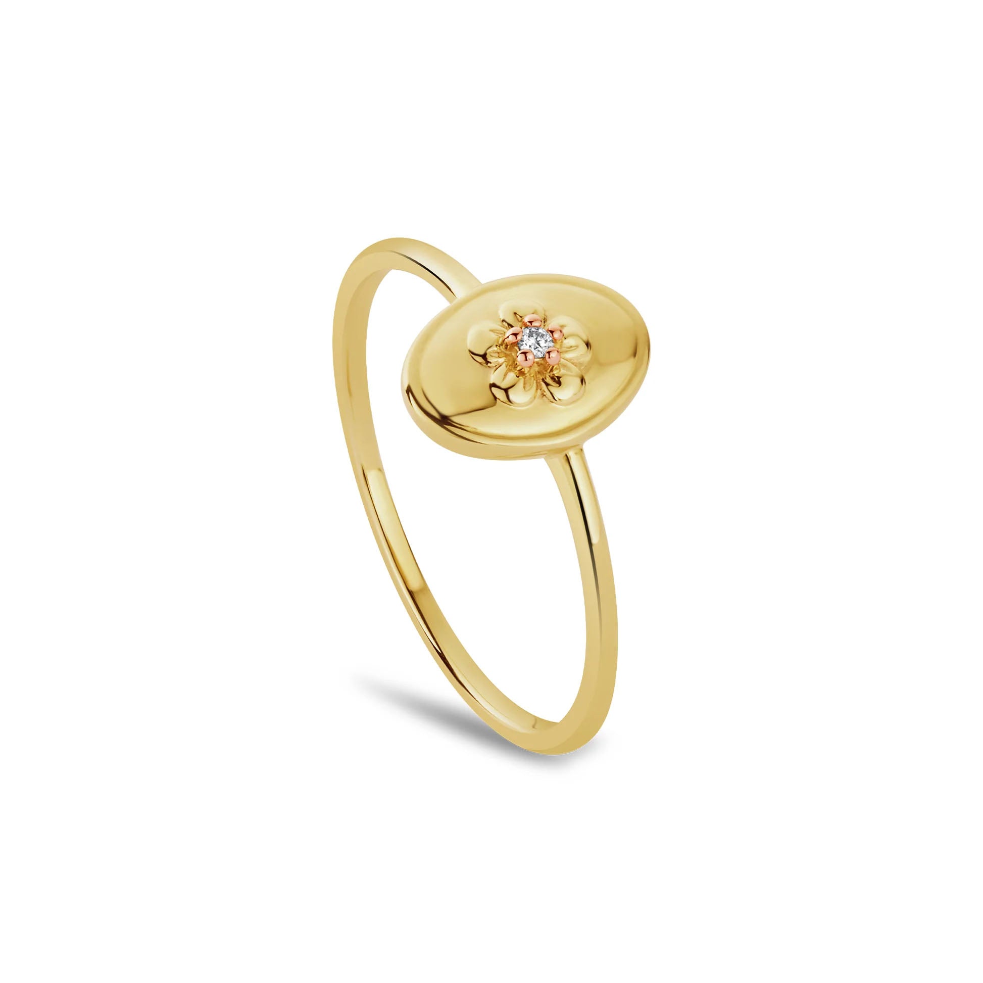 Clogau Forget Me Not Gold and Diamond Ring GFMN0764 C W Sellors