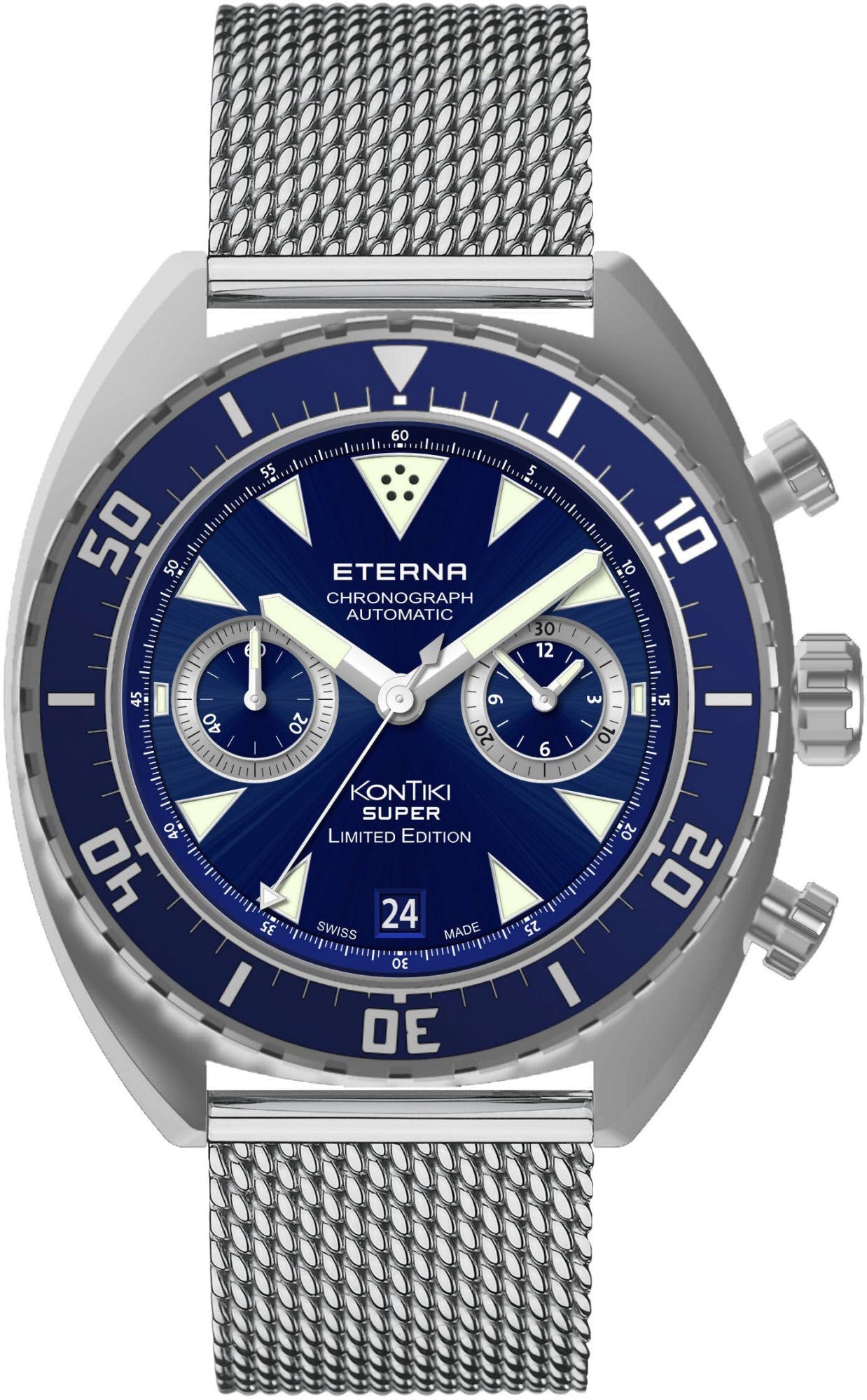 Eterna Watch Super Kontiki Chrono Manufacture 7770.41.89.1718 C W Sellors Luxury Watches