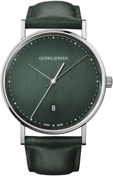 Georg Jensen Watch Koppel Quartz Green Dial 10008586 C W Sellors Luxury Watches