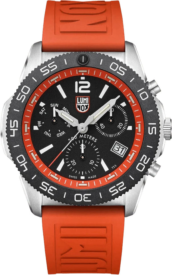 Luminox Pacific Diver Chronograph 44mm 3140 Series Black Orange
