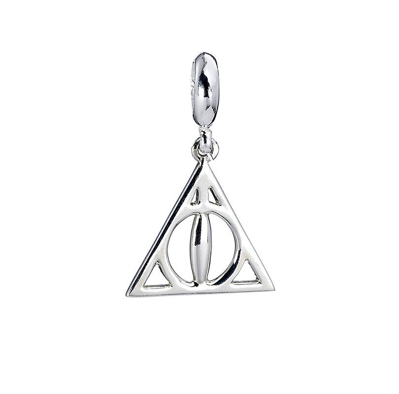 Official Harry Potter Sterling Silver Spell Bead - Obliviate Memory Charm For Bracelets, 6x8mm 925 Silver