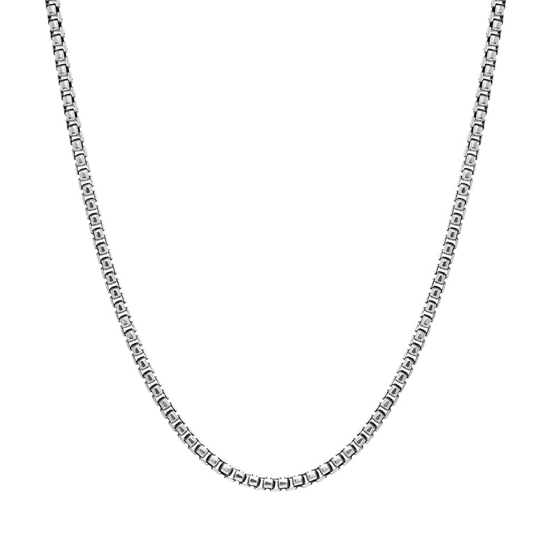 Sterling Silver 18 Inch Oxidised Box Chain SC973OX_18 C W