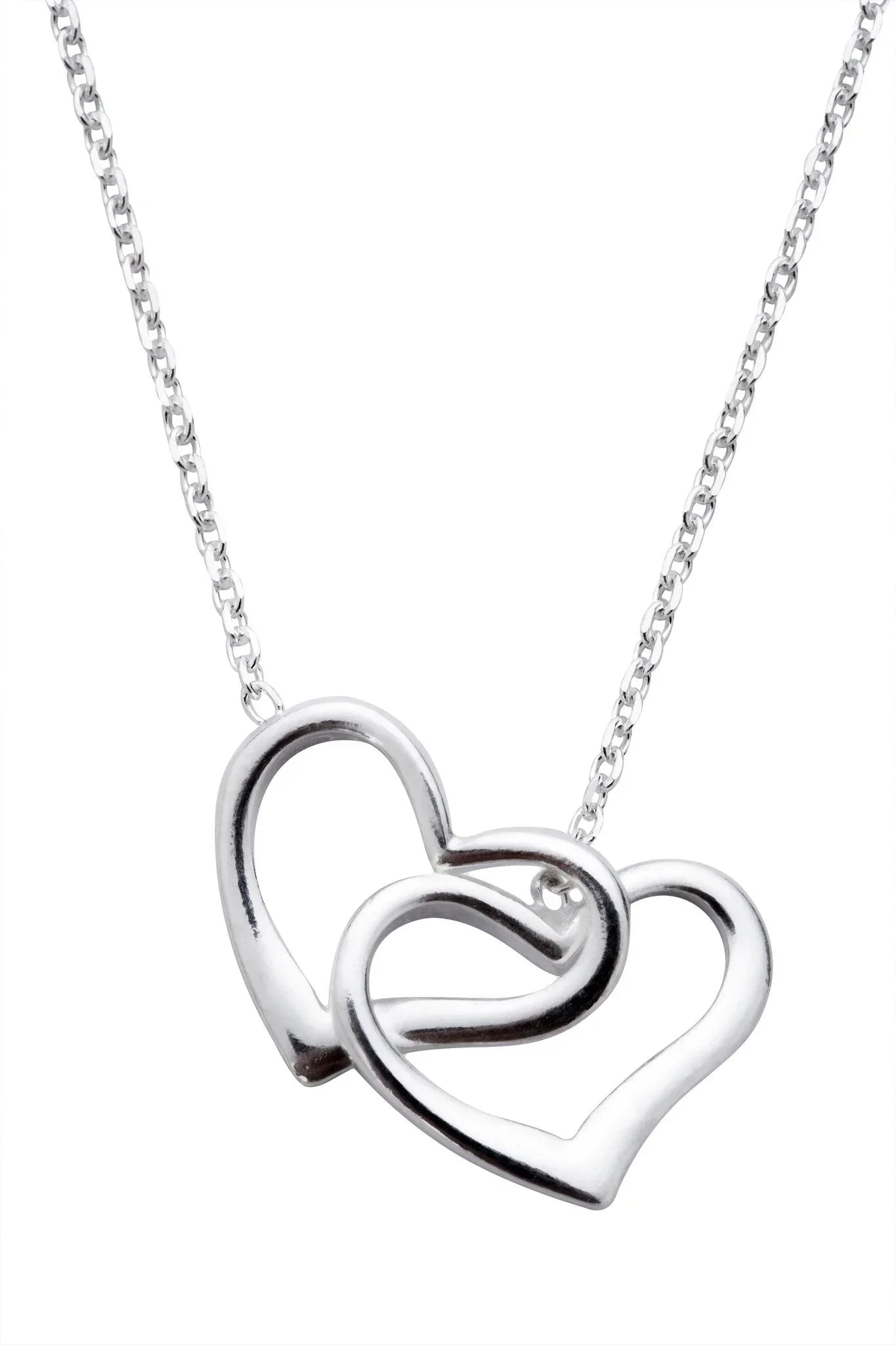 Silver Heart & Letter Necklace