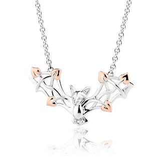 Clogau Tree of Life Touchwood Sterling Silver Bat Necklace 3STWBP C W Sellors Fine Jewellery