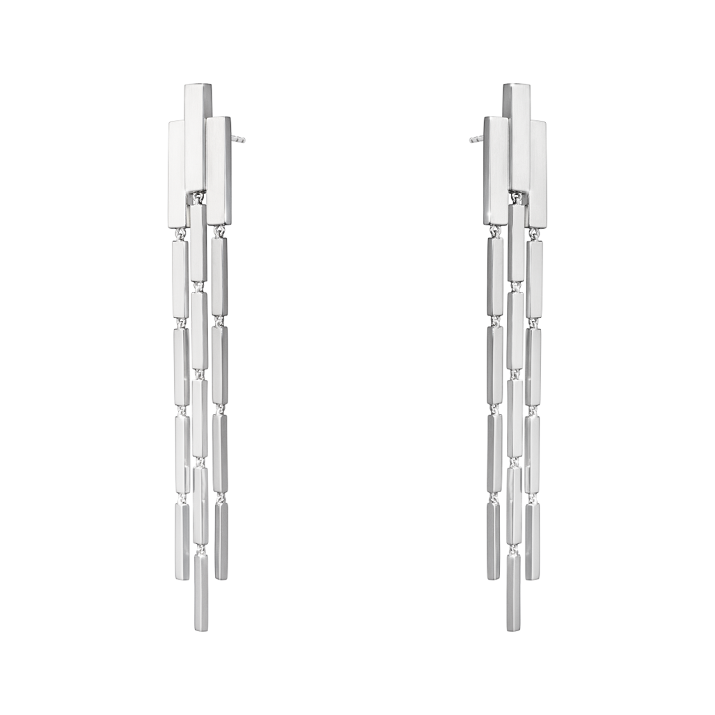 Georg Jensen Aria Sterling Silver Earrings 3537826 C W Sellors Fine Jewellery