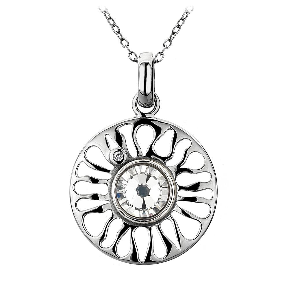 Hot Diamonds Swarovski Crystal Sundial Necklace