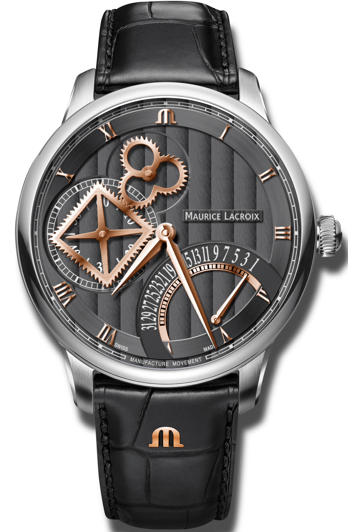 Maurice lacroix deals square wheel retrograde