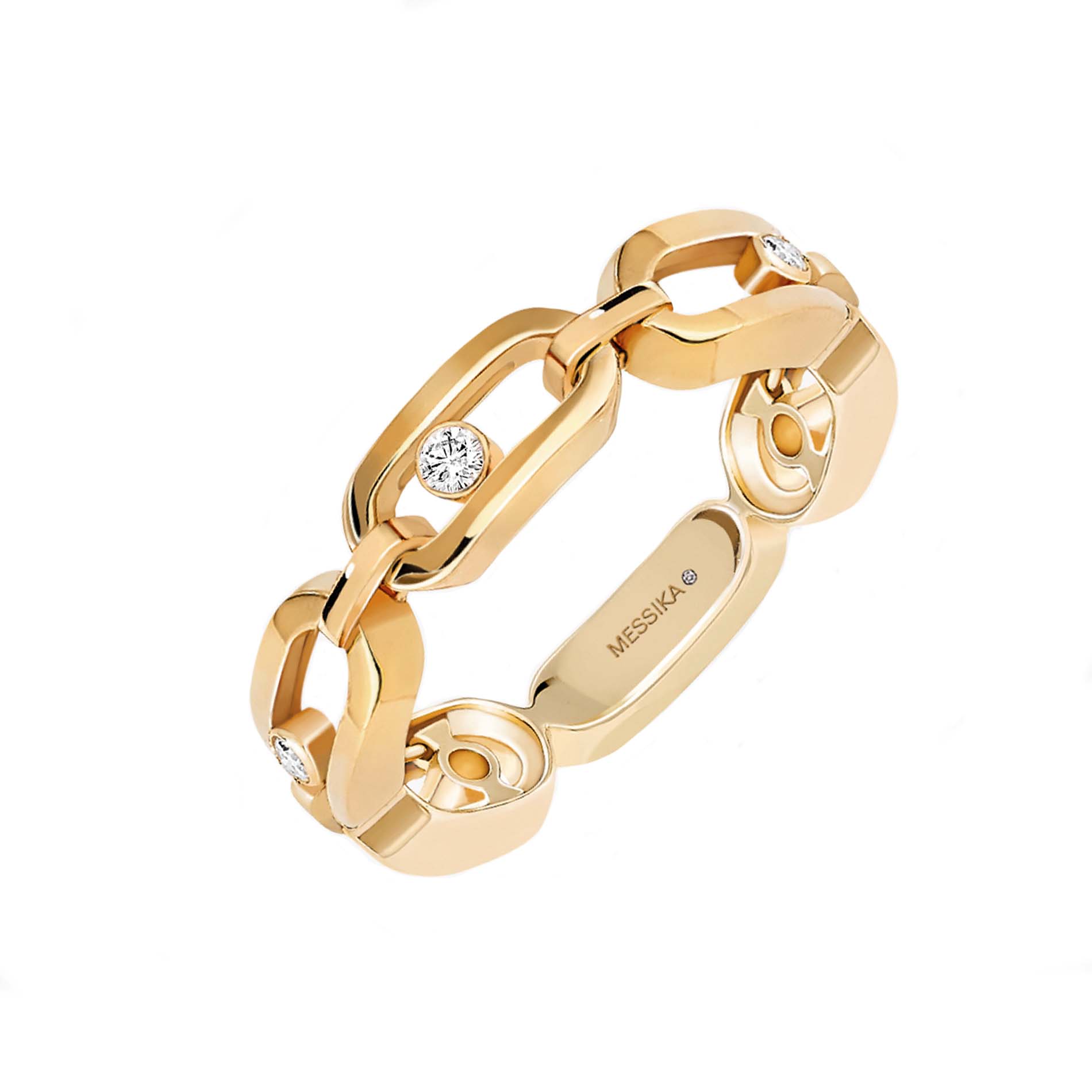 Messika Move Uno Multi 18ct Yellow Gold Diamond Ring