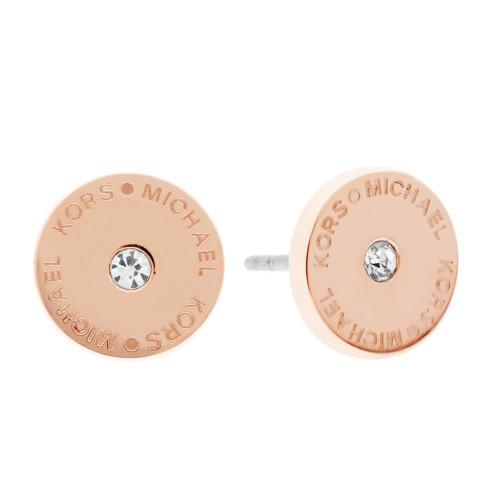 Michael kors on sale rose gold hoops