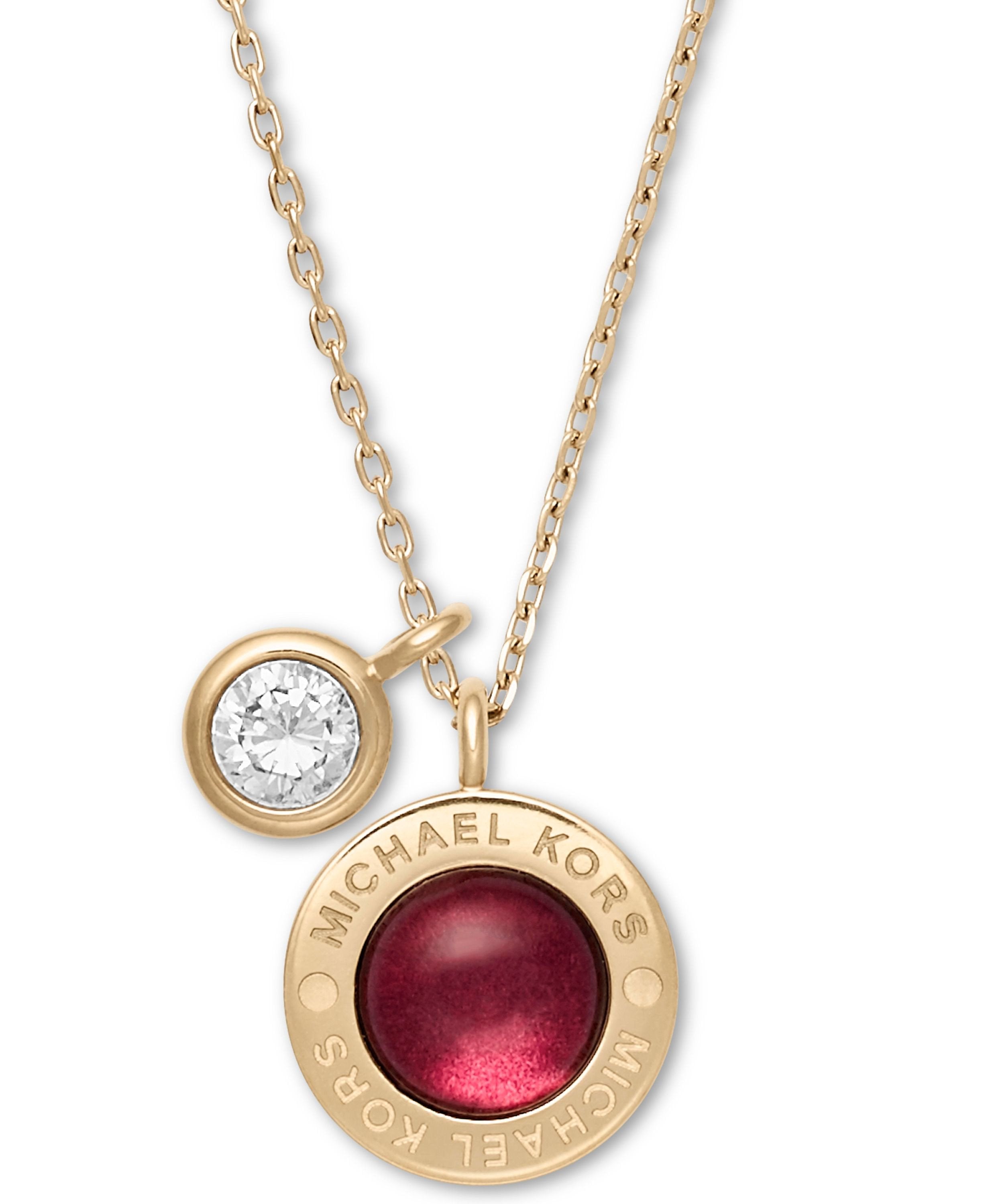 Michael kors disc necklace 2025