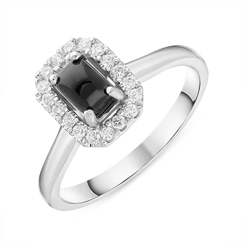 Oblong hot sale diamond ring