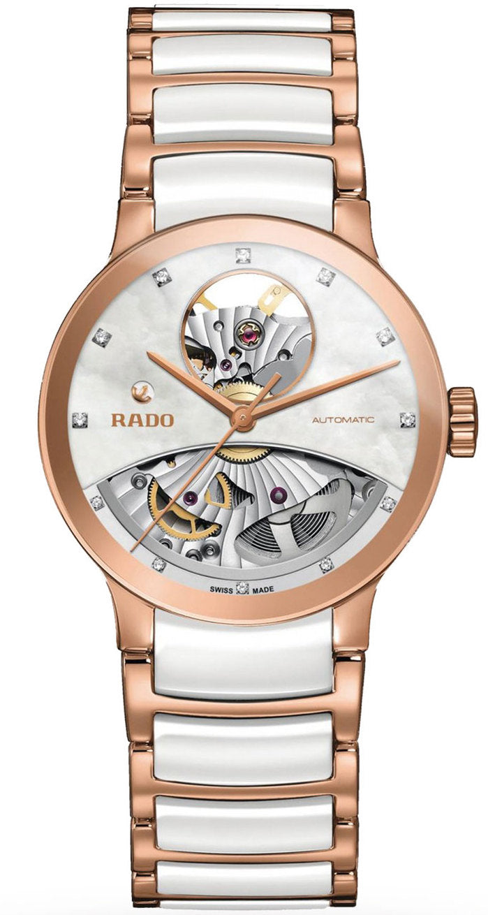 Rado Watch Centrix Automatic Open Heart Ladies R30248902 C W Sellors Luxury Watches