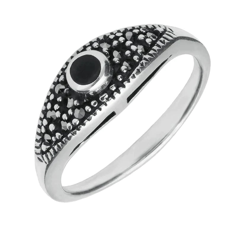 Jet on sale stone ring