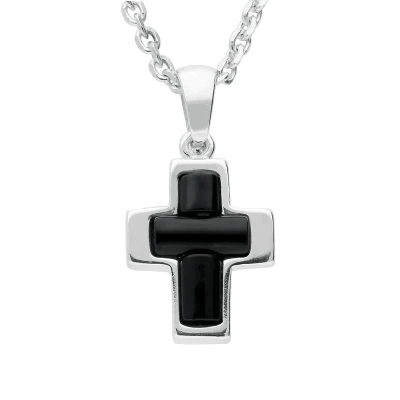 Silver cross jet discount sterling silver