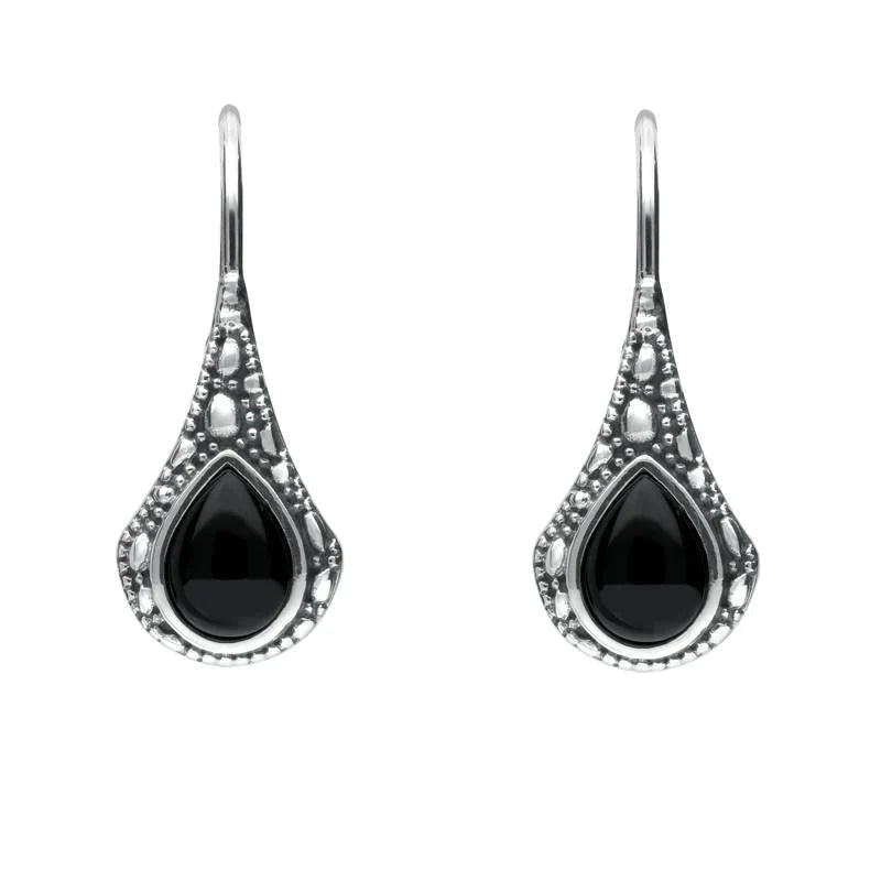 Jet stone earrings outlet