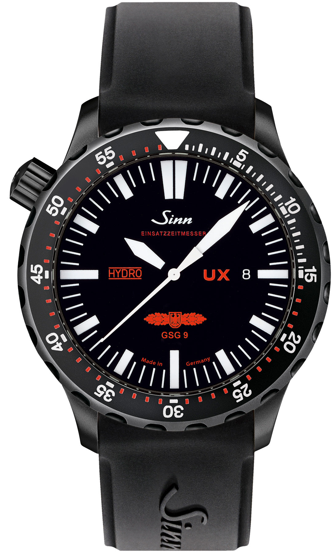 Sinn UX S GSG 9 EZM 2B Black Silicone