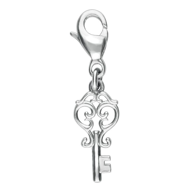 Sterling Silver Alice In Wonderland Key Charm
