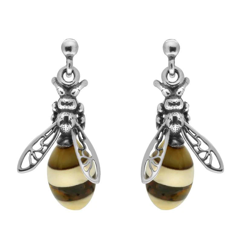 Amber 2025 bee earrings
