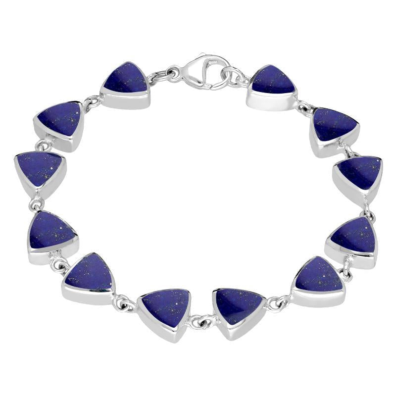 Silver sale lapis bracelet