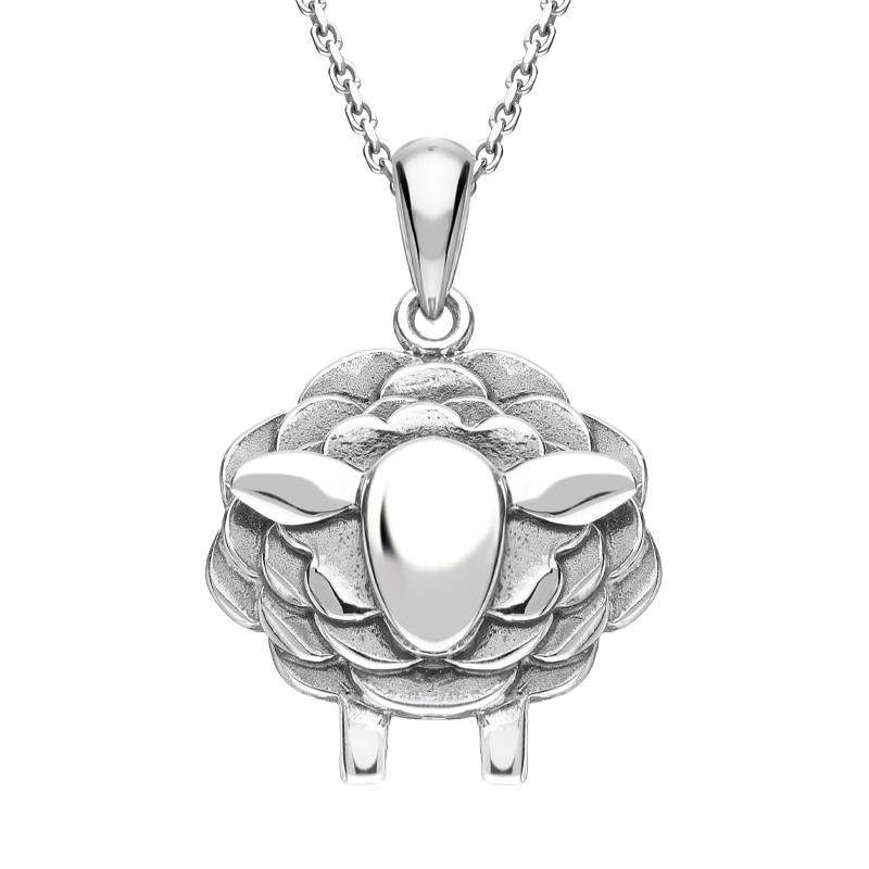 Sterling Silver Sheep Necklace P3509 C W Sellors Fine Jewellery