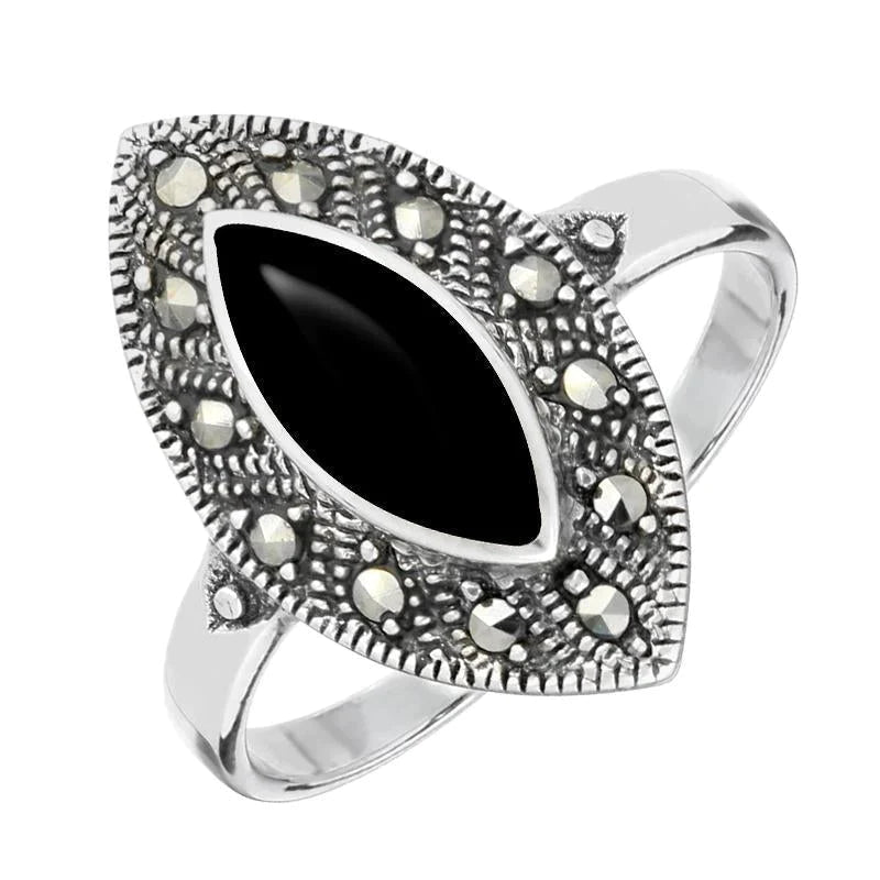 Silver luxuries genuine marcasite best sale