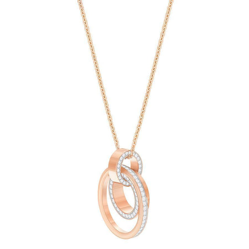 Swarovski Hollow Rose Gold White Crystal Pendant Medium 5349418