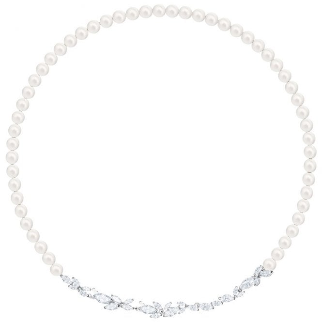 Swarovski Louison Pearl White Crystal Necklace
