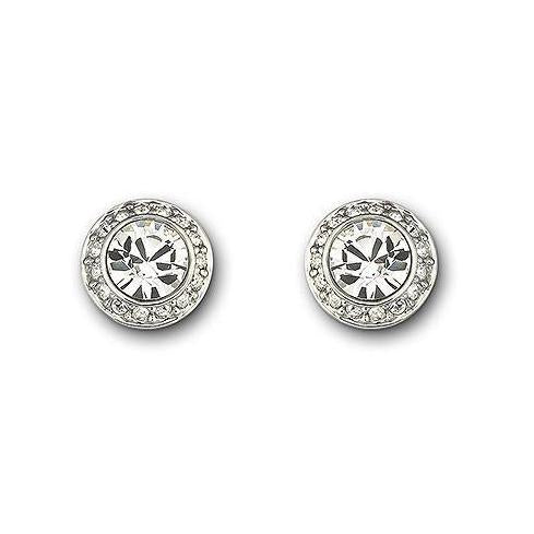 Swarovski angelic round crystal stud best sale earrings
