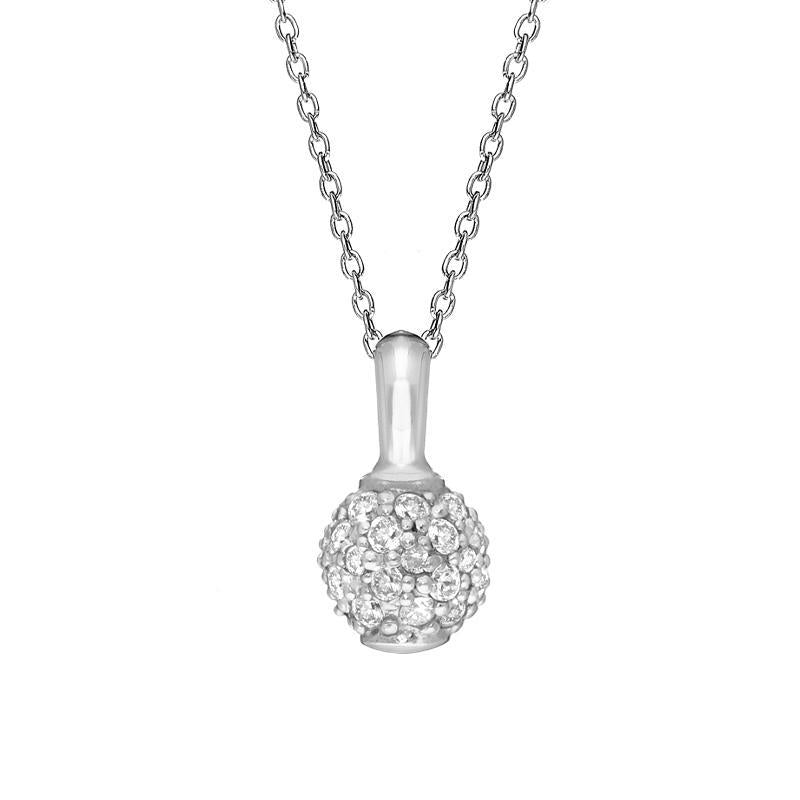 Ball hotsell necklace silver