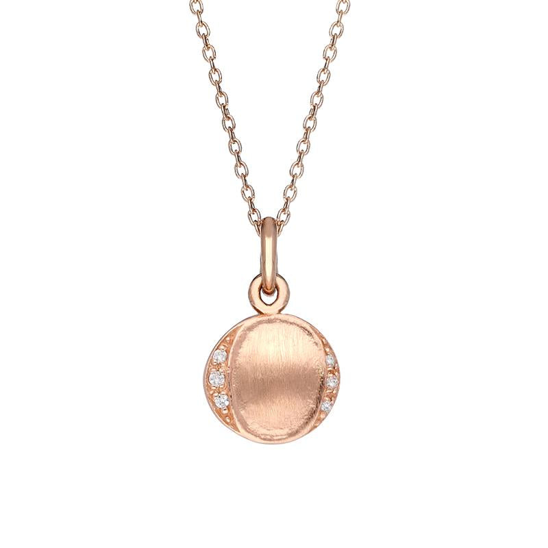 Silver necklace with small discs on sale