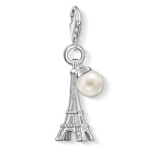 Thomas Sabo Charm Club Sterling Silver Eiffel Tower With Pearl Charm D 0770 082 14 C W Sellors Fine Jewellery