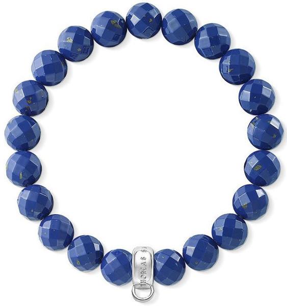 Thomas Sabo Charm Club Sterling Silver Lapis Lazuli 16.5cm Bracelet D X0207 771 32 L16.5 C W Sellors Fine Jewellery
