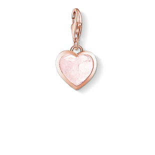 Thomas Sabo Charm Club Rose Gold Rose Quartz Heart Charm D 1363 903 14 C W Sellors Fine Jewellery