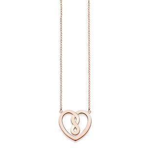 Thomas Sabo Glam And Soul Rose Gold Infinity Heart Necklace D