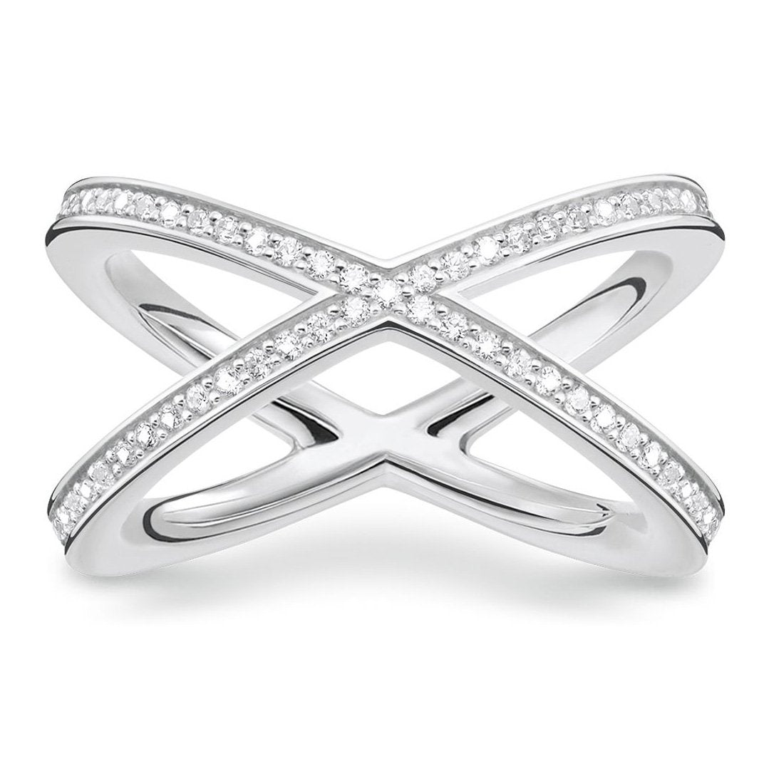 Thomas Sabo Glam And Soul Sterling Silver White Zirconia Ring D