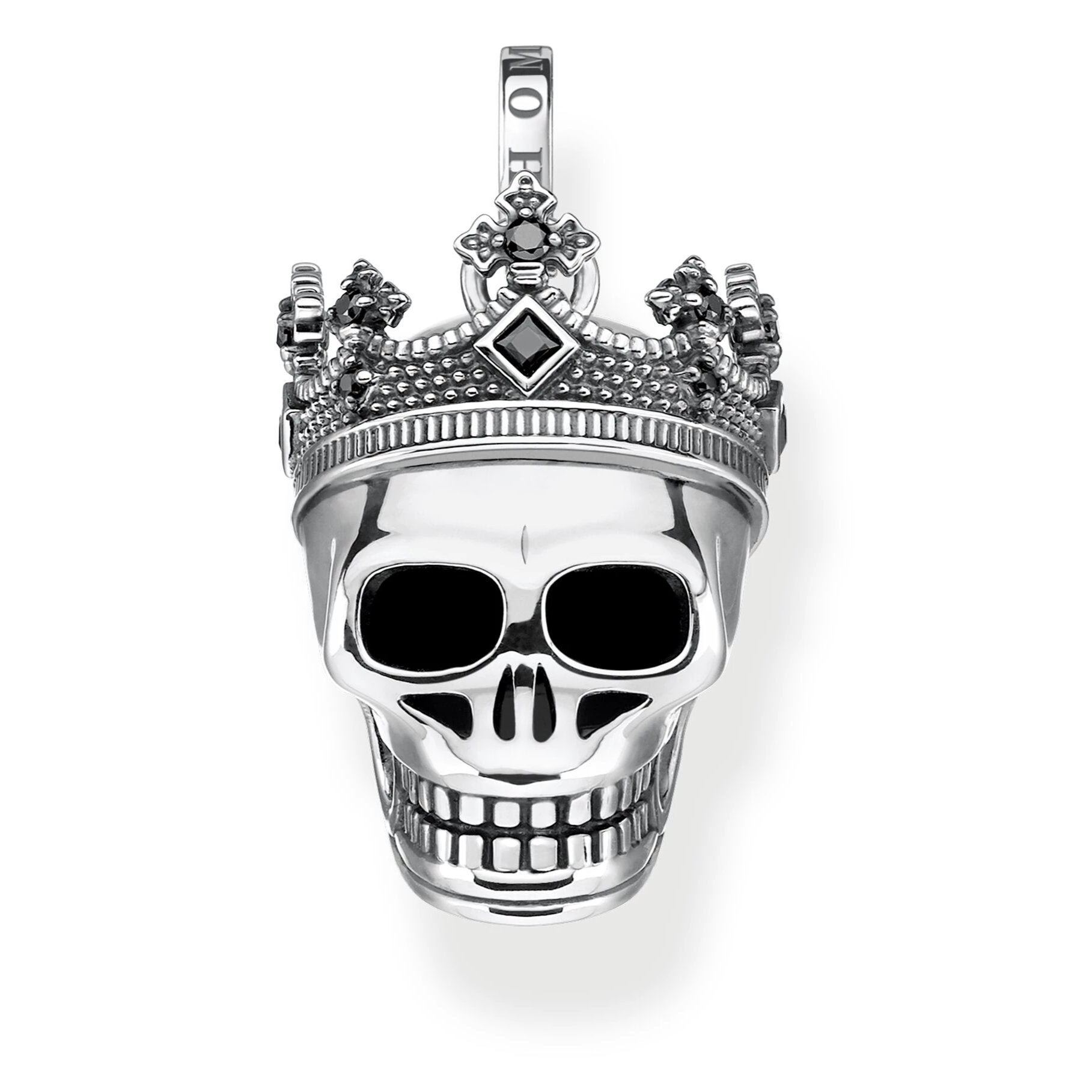 Thomas Sabo Rebel at Heart Sterling Silver Skull Crown Pendant PE871 643 11 C W Sellors Fine Jewellery